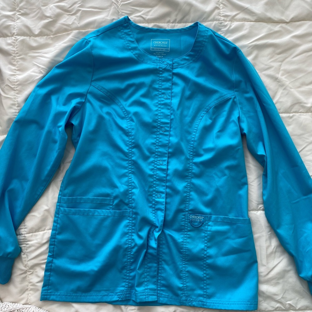 Cherokee scrub Jacket womens